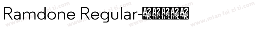 Ramdone Regular字体转换